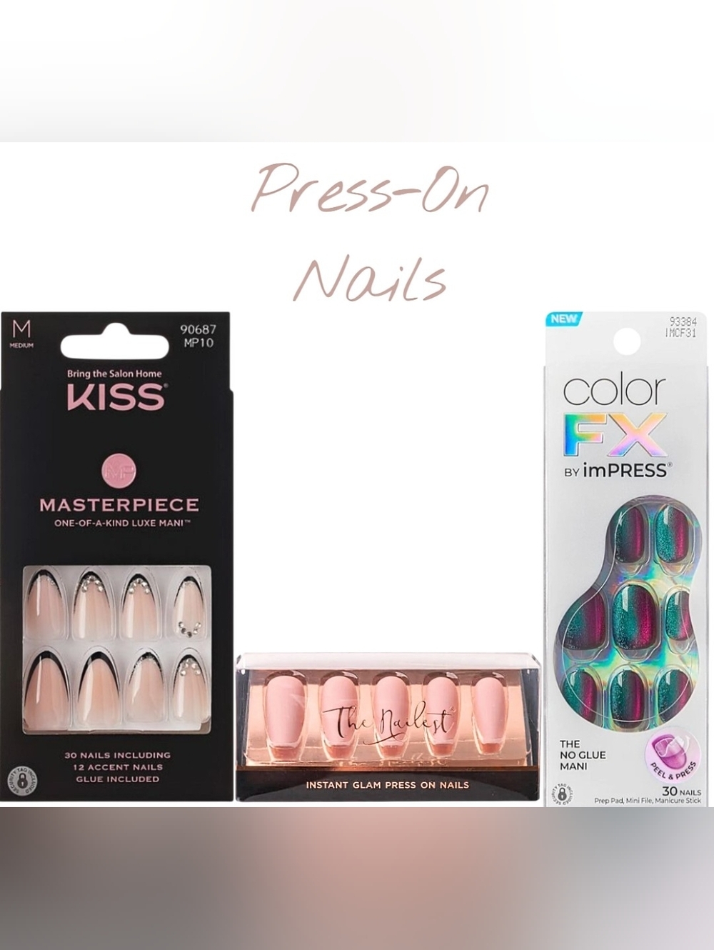 Prese-On Nails Bundle Of 3 Sets